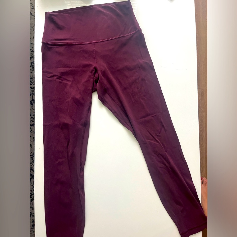 Maroon Lululemon leggings